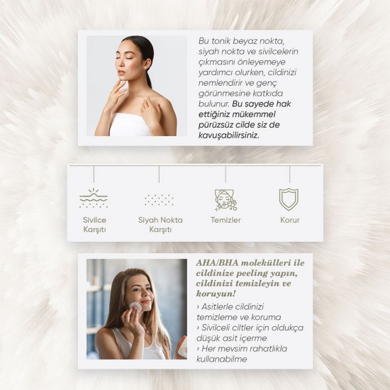 Coreanna AHA / BHA Siyah Nokta Karşıtı Toner 150 ML 