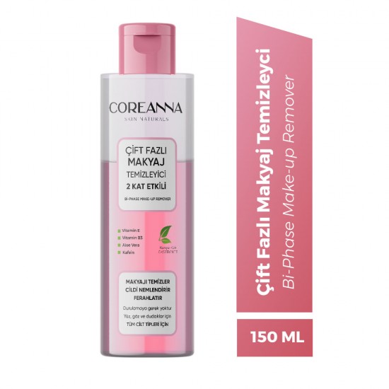 Coreanna Çift Fazlı Makyaj Temizleme Suyu 150 ML Coreanna Çift Fazlı Makyaj Temizleme Suyu 150 ML